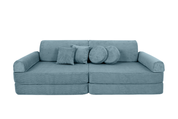 Modular Sofa for Kids - Slimcord Corduroy Turquise - Image 2